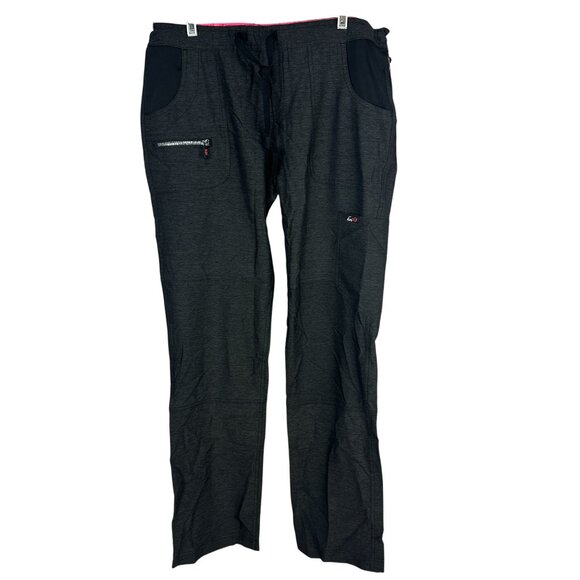 Koi Lite Scrub Pants Performance Stretch Medium Tall Charcoal Moisture Wicking - Picture 1 of 9